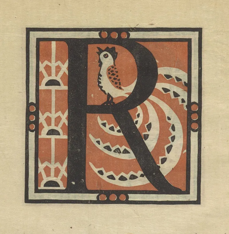 Letters Designed And Cut On Linoleum Blocks Pl 18 Wall Art by Columbia University Teachers College - High-Resolution Digital Print