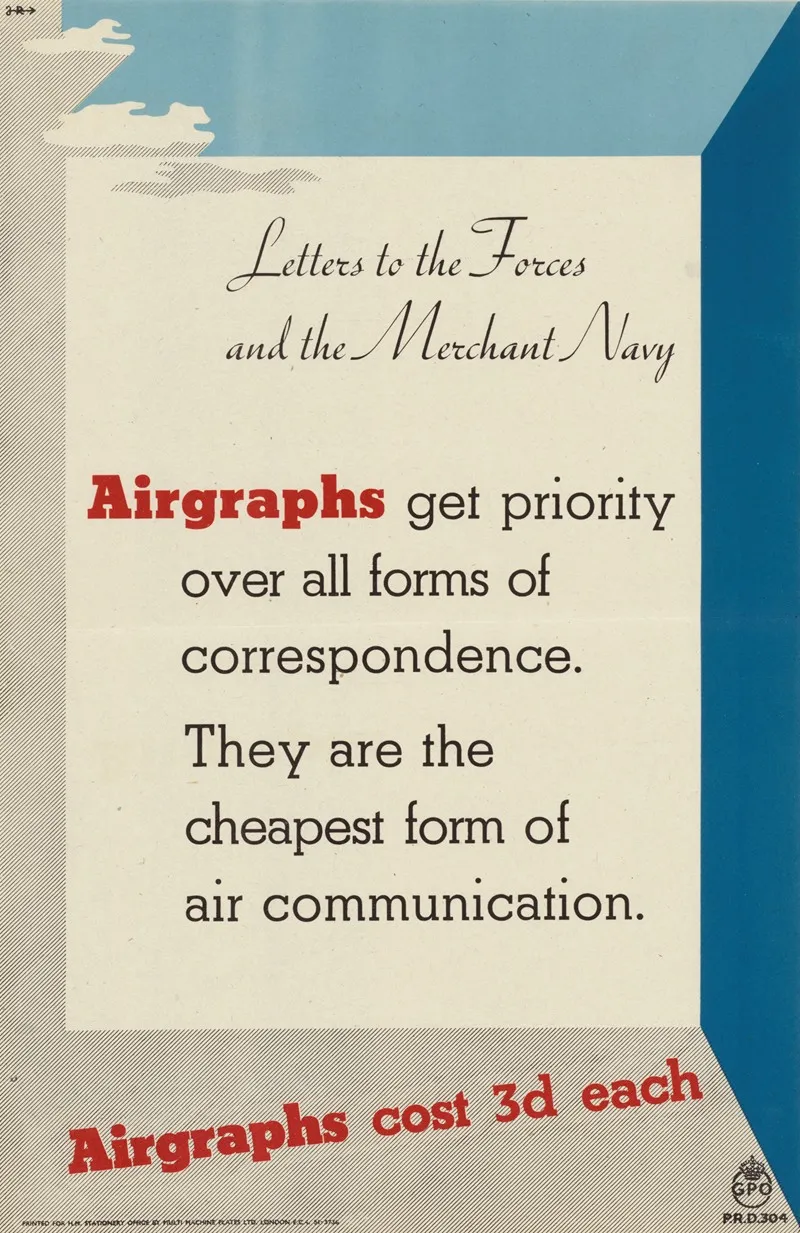 Letters To The Forces And The Merchant Navy Wall Art by Hans Arnold Rothholz - High-Resolution Digital Print