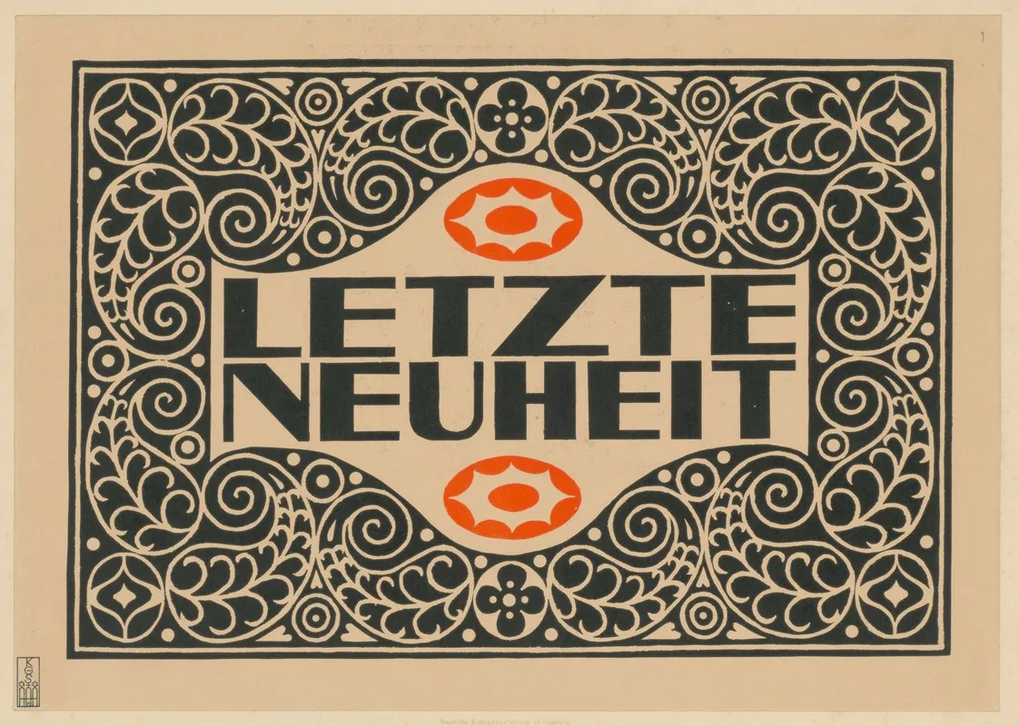 Letzte Neuheit Wall Art by Staatliche Kunstgewerbeschule - High-Resolution Digital Print