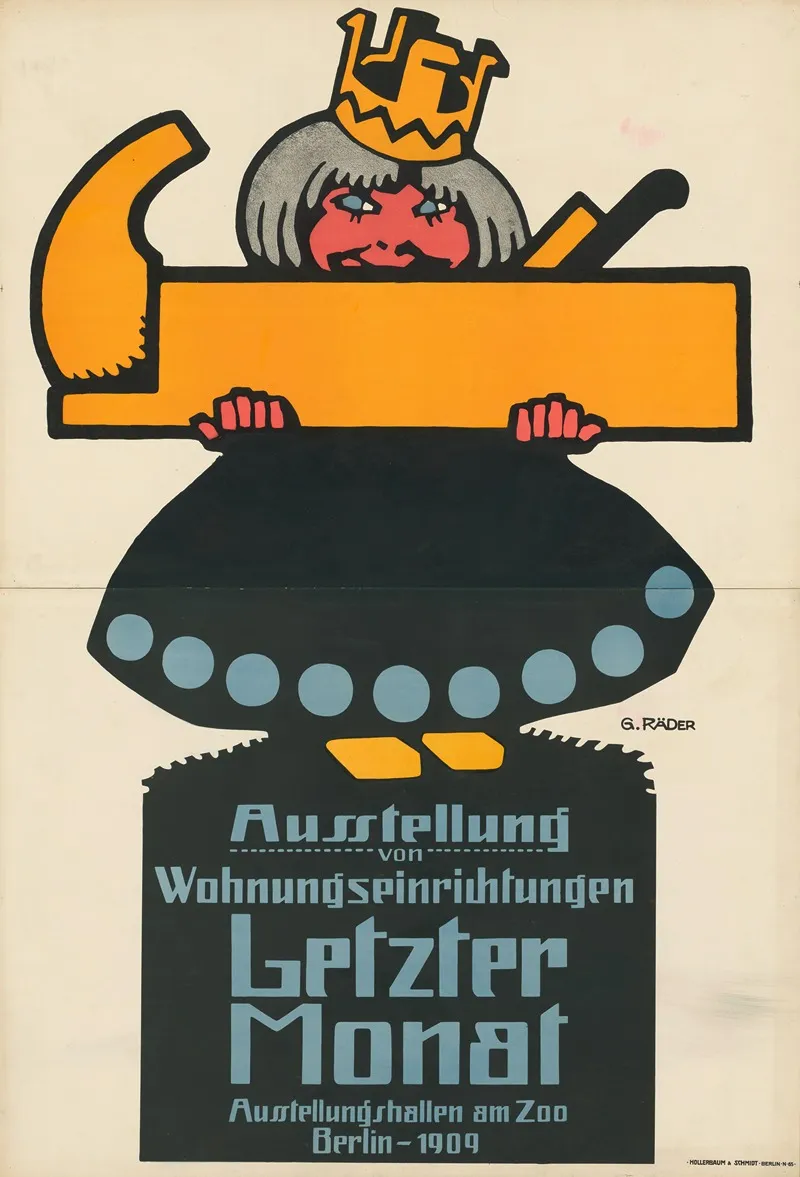 Letzter Monat Ausstellung Von Wohnungseinrichtungen Berlin 1909 Wall Art by Georg Räder - High-Resolution Digital Print