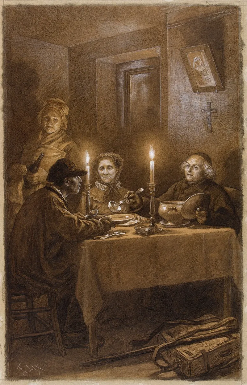 Leveque Et Le Forcat Wall Art by Frederic Theodore Lix - High-Resolution Digital Print