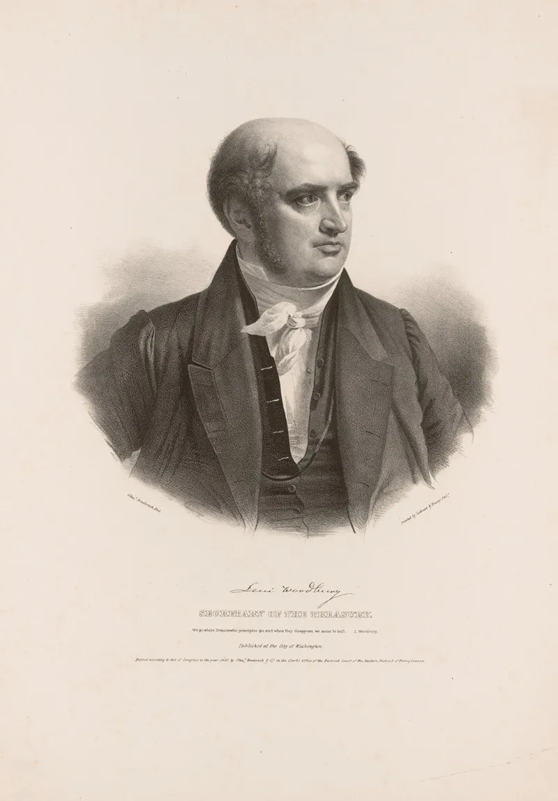 Levi Woodbury Secretary Of The Treasury Wall Art by Charles Fenderich - High-Resolution Digital Print