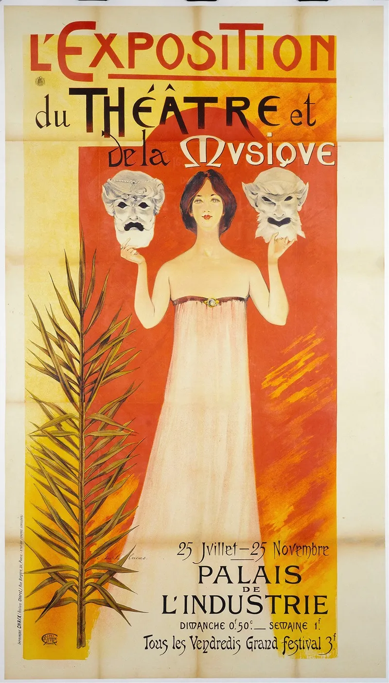 Lexposition Du Theatre Et De La Musique Wall Art by Charles Lucas - High-Resolution Digital Print