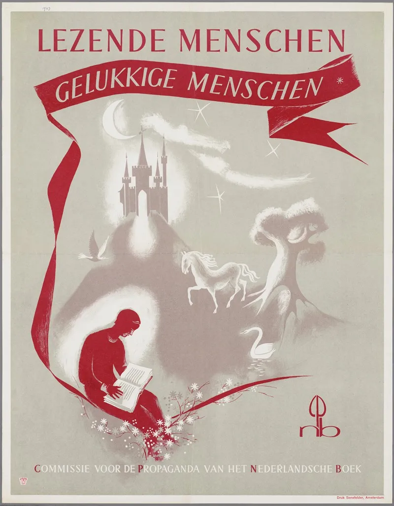 Lezende Menschen Gelukkige Menschen Wall Art by Senefelder - High-Resolution Digital Print