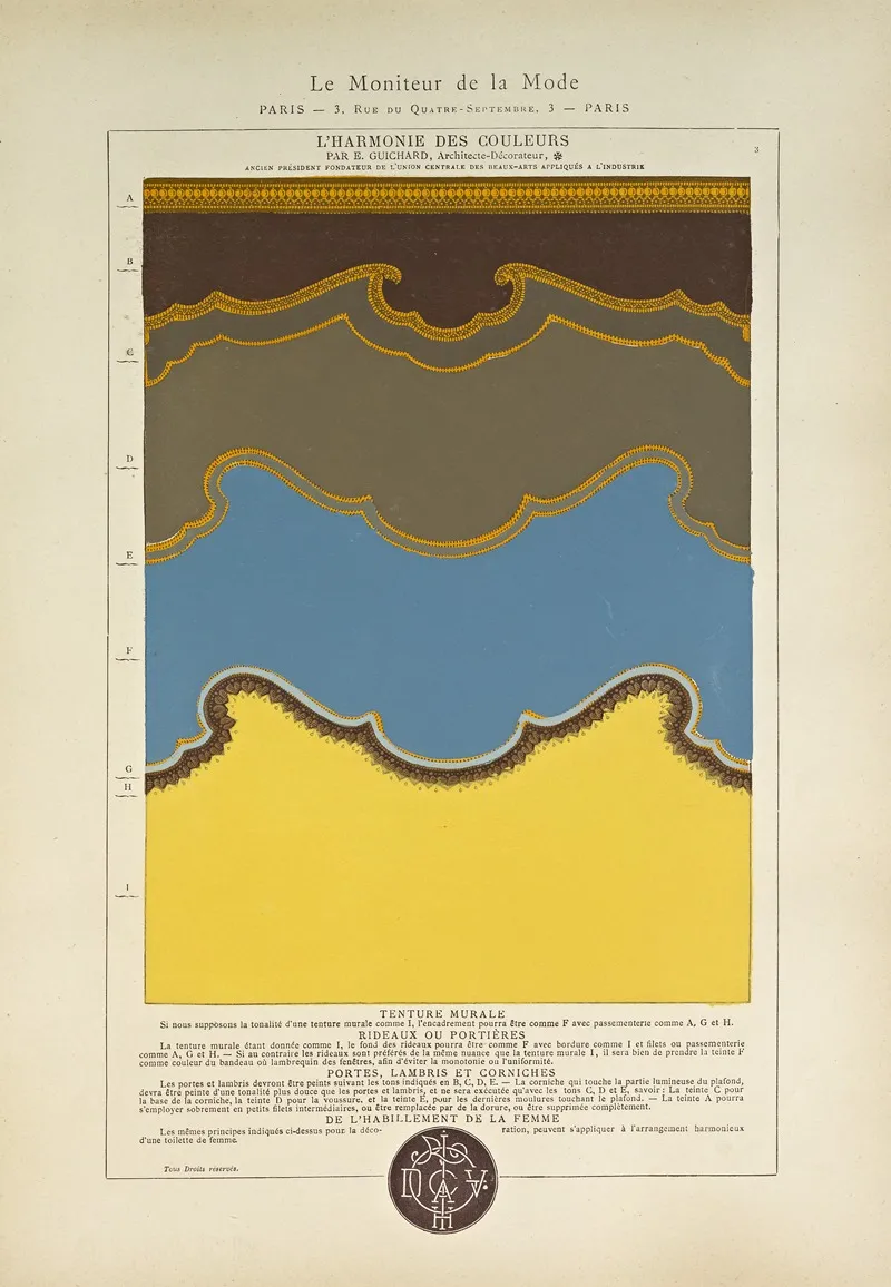 Lharmonie Des Couleurs Pl 004 Wall Art by Édouard Guichard - High-Resolution Digital Print