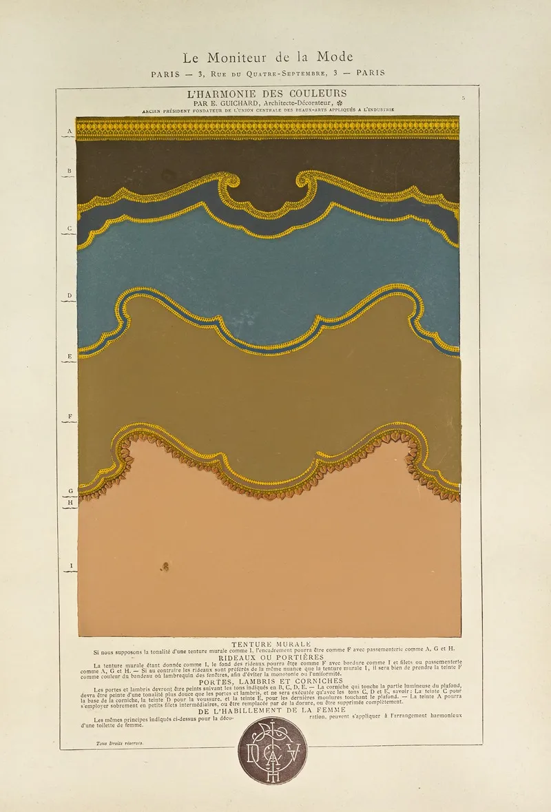 Lharmonie Des Couleurs Pl 006 Wall Art by Édouard Guichard - High-Resolution Digital Print