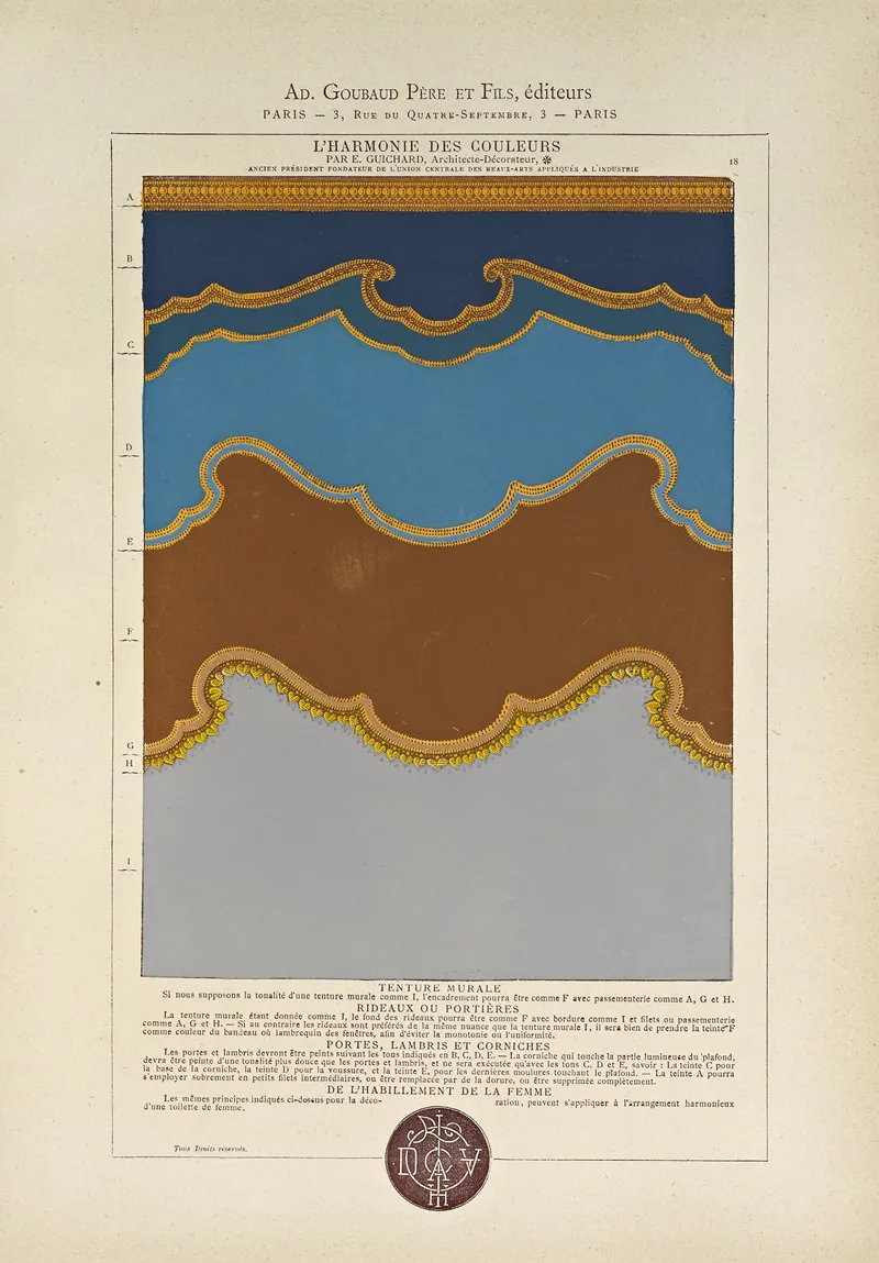Lharmonie Des Couleurs Pl 019 Wall Art by Édouard Guichard - High-Resolution Digital Print