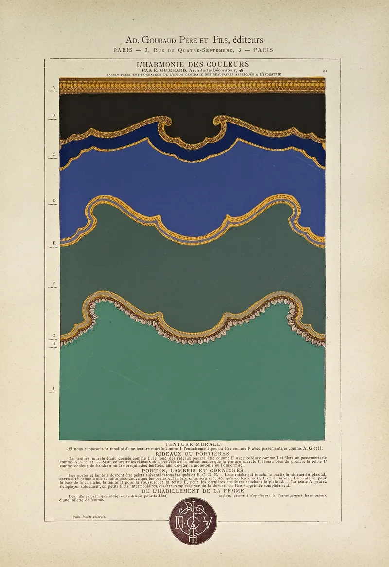 Lharmonie Des Couleurs Pl 021 Wall Art by Édouard Guichard - High-Resolution Digital Print