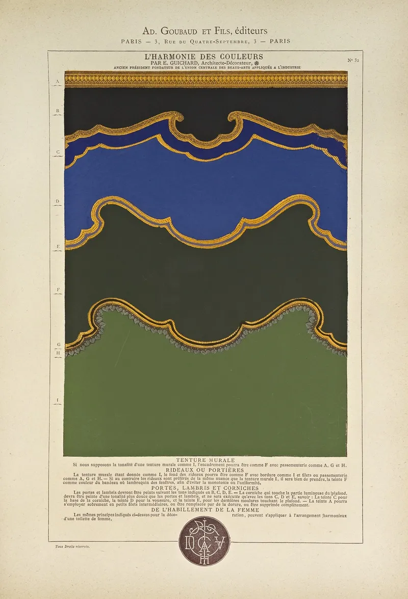 Lharmonie Des Couleurs Pl 025 Wall Art by Édouard Guichard - High-Resolution Digital Print