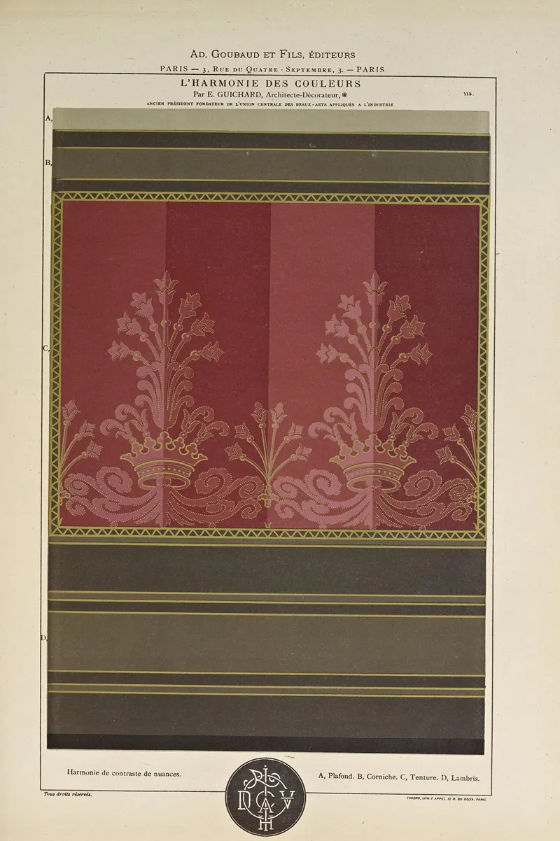 Lharmonie Des Couleurs Pl 031 Wall Art by Édouard Guichard - High-Resolution Digital Print