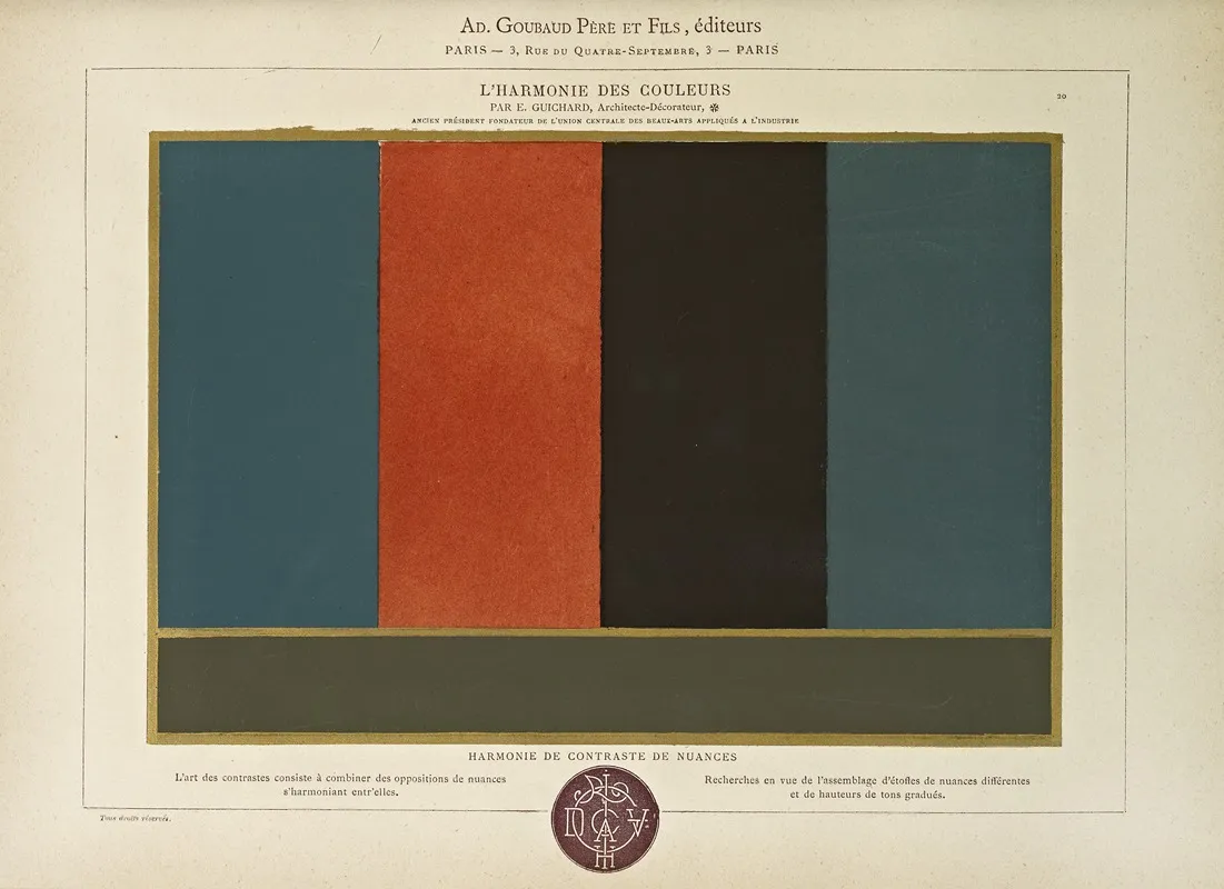 Lharmonie Des Couleurs Pl 035 Wall Art by Édouard Guichard - High-Resolution Digital Print