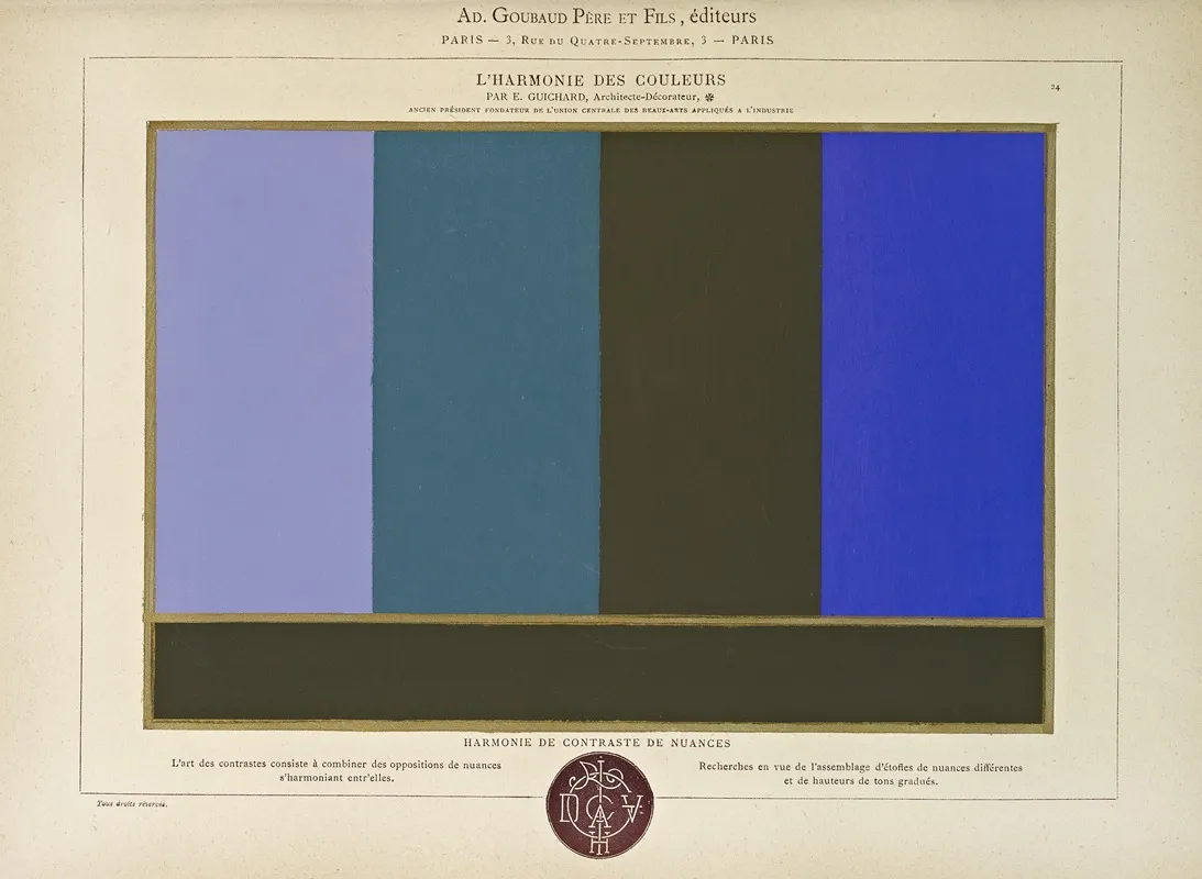 Lharmonie Des Couleurs Pl 036 Wall Art by Édouard Guichard - High-Resolution Digital Print