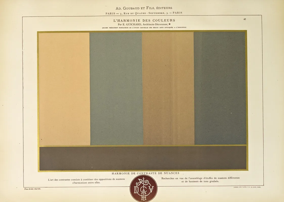 Lharmonie Des Couleurs Pl 037 Wall Art by Édouard Guichard - High-Resolution Digital Print