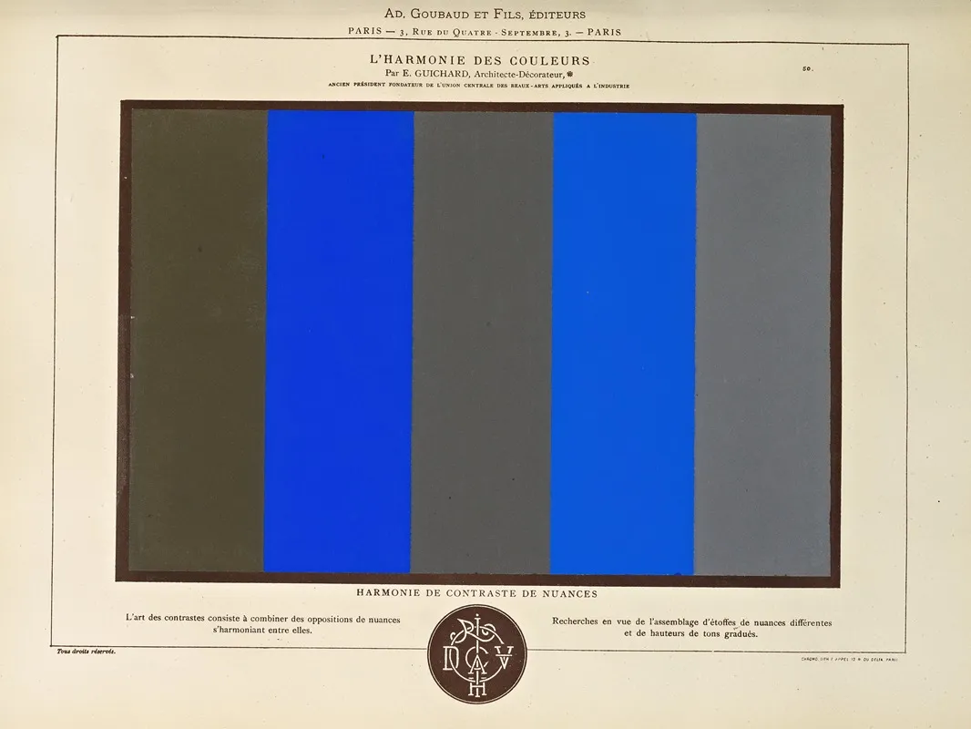 Lharmonie Des Couleurs Pl 040 Wall Art by Édouard Guichard - High-Resolution Digital Print
