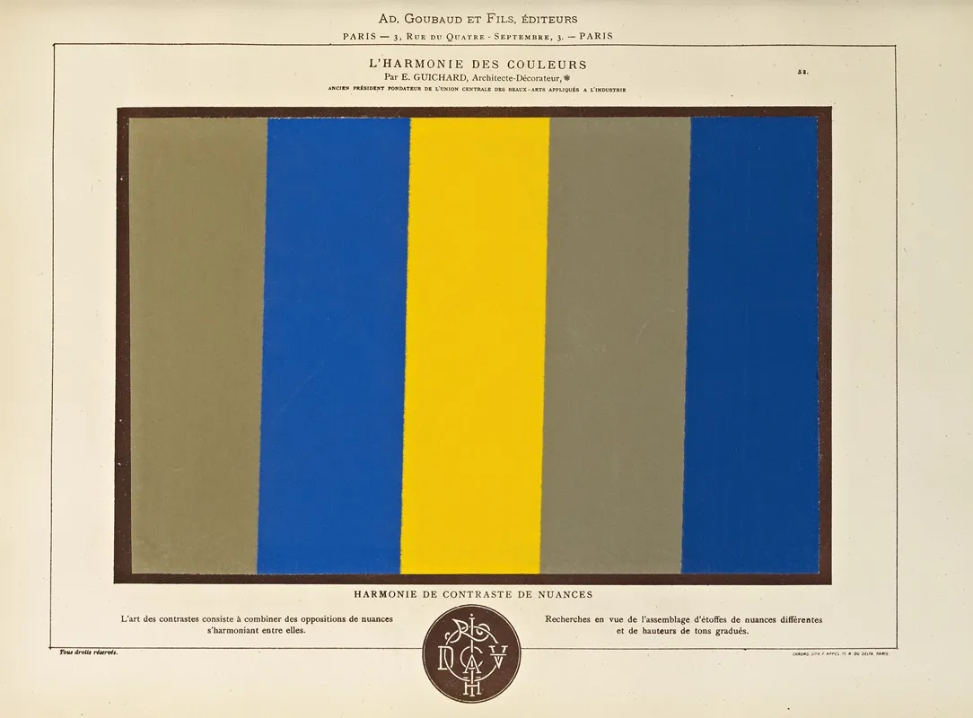 Lharmonie Des Couleurs Pl 042 Wall Art by Édouard Guichard - High-Resolution Digital Print