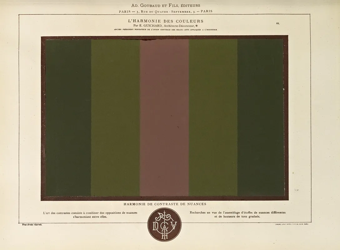 Lharmonie Des Couleurs Pl 043 Wall Art by Édouard Guichard - High-Resolution Digital Print