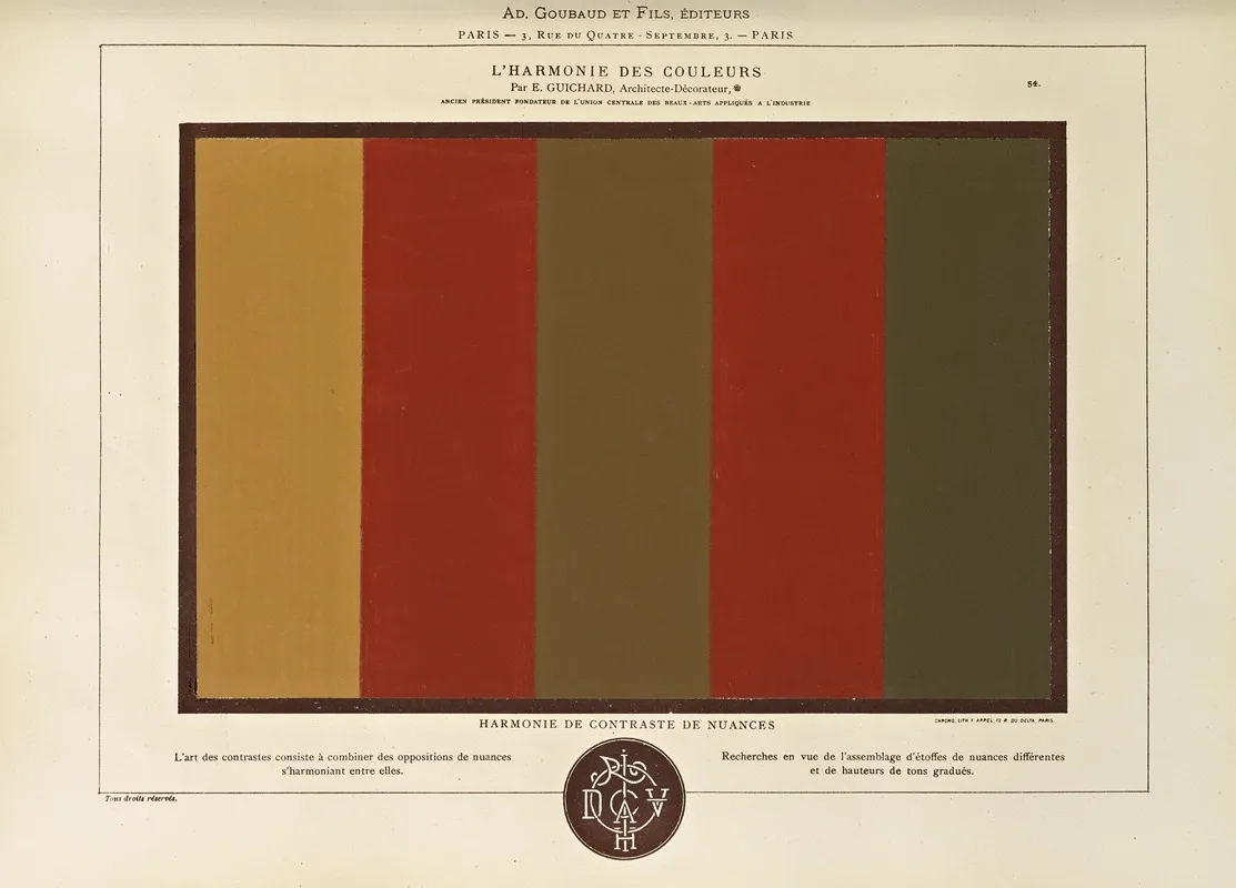 Lharmonie Des Couleurs Pl 044 Wall Art by Édouard Guichard - High-Resolution Digital Print
