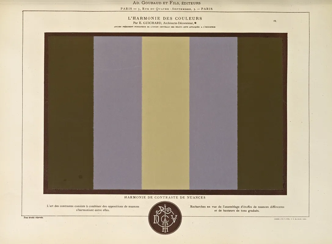 Lharmonie Des Couleurs Pl 045 Wall Art by Édouard Guichard - High-Resolution Digital Print