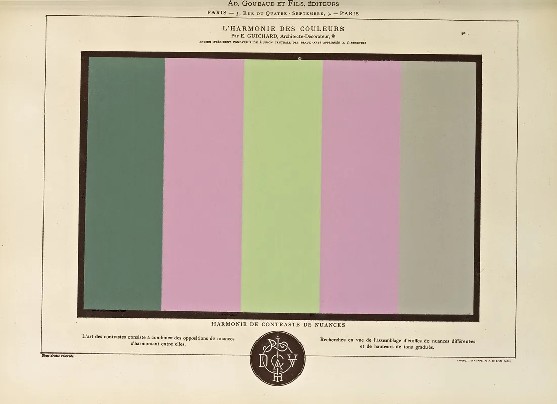 Lharmonie Des Couleurs Pl 046 Wall Art by Édouard Guichard - High-Resolution Digital Print