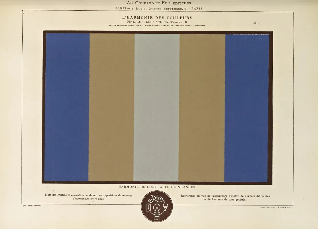 Lharmonie Des Couleurs Pl 047 Wall Art by Édouard Guichard - High-Resolution Digital Print