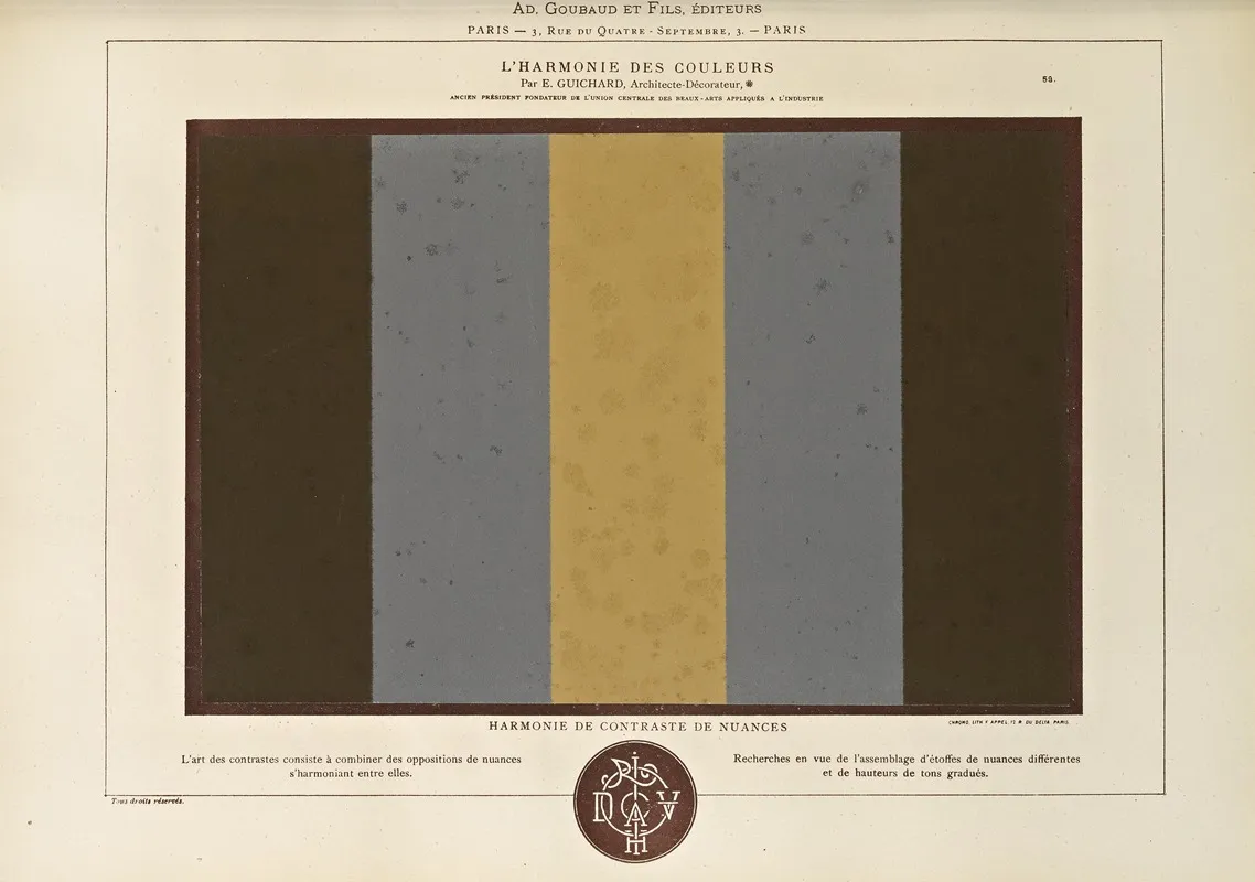 Lharmonie Des Couleurs Pl 049 Wall Art by Édouard Guichard - High-Resolution Digital Print