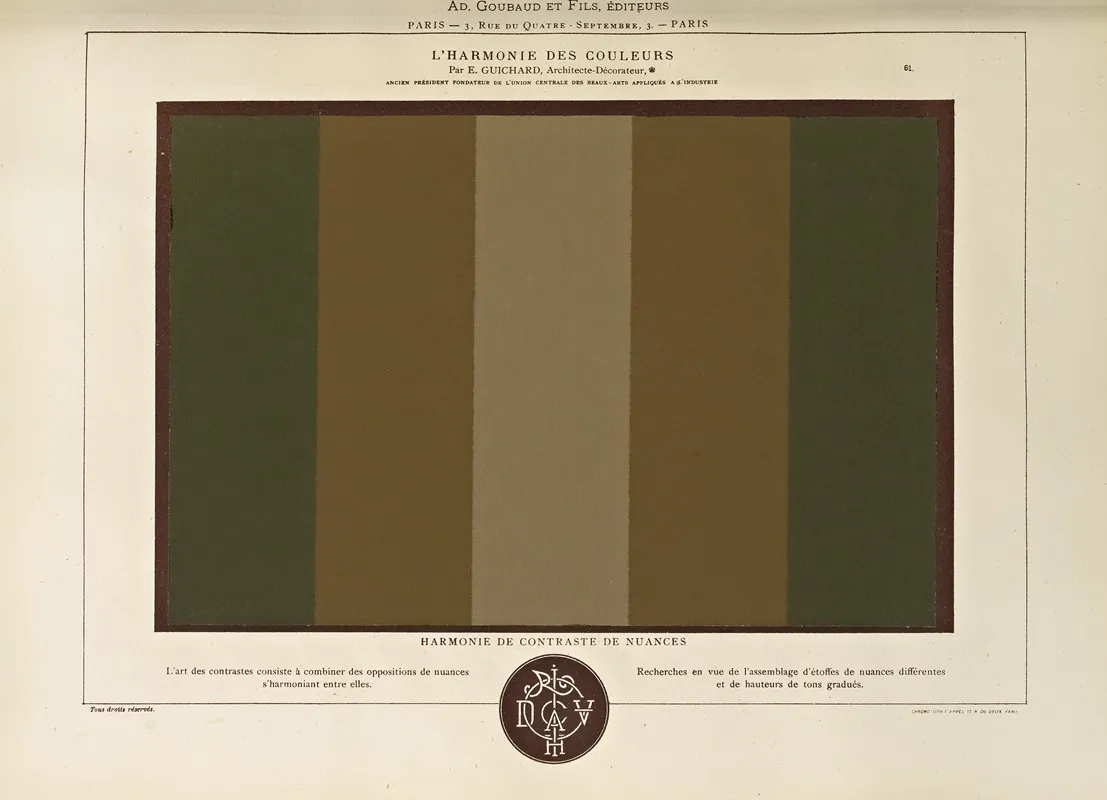 Lharmonie Des Couleurs Pl 051 Wall Art by Édouard Guichard - High-Resolution Digital Print