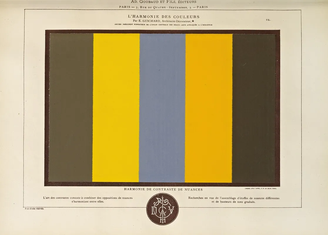 Lharmonie Des Couleurs Pl 052 Wall Art by Édouard Guichard - High-Resolution Digital Print