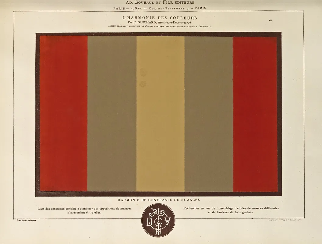 Lharmonie Des Couleurs Pl 053 Wall Art by Édouard Guichard - High-Resolution Digital Print