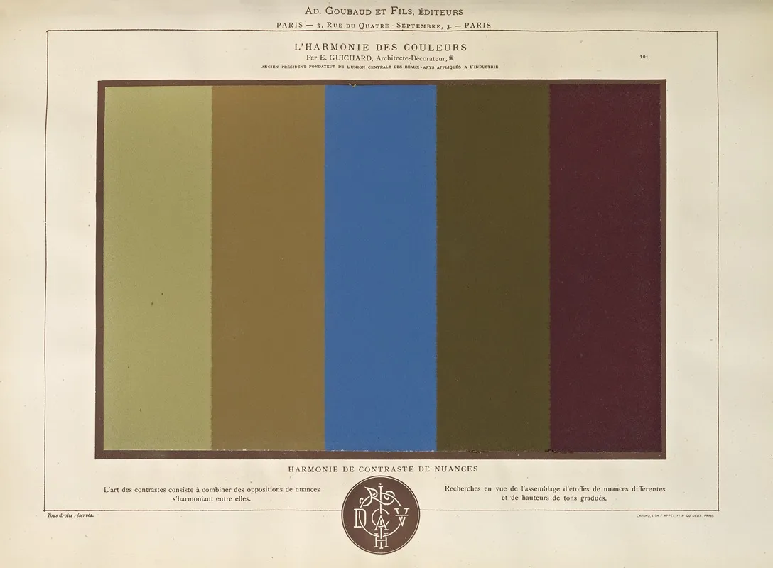 Lharmonie Des Couleurs Pl 055 Wall Art by Édouard Guichard - High-Resolution Digital Print