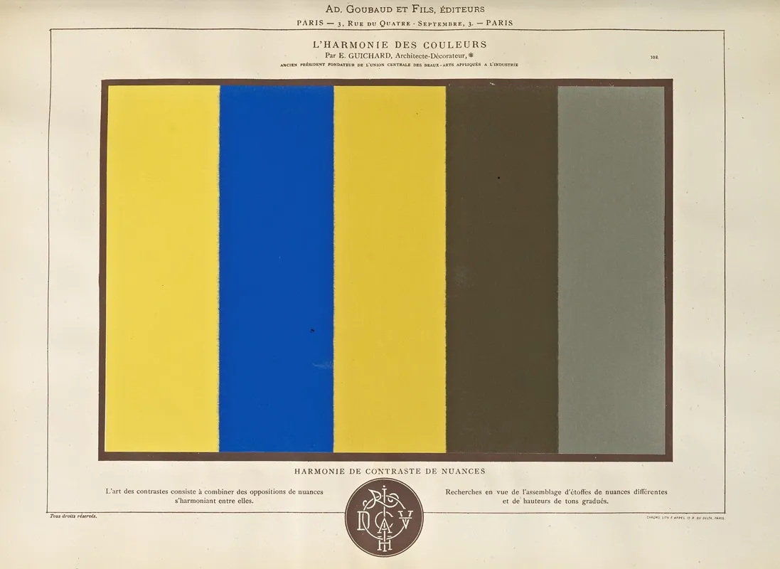 Lharmonie Des Couleurs Pl 056 Wall Art by Édouard Guichard - High-Resolution Digital Print