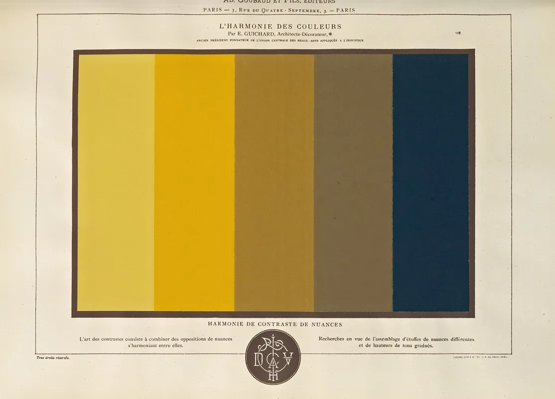 Lharmonie Des Couleurs Pl 061 Wall Art by Édouard Guichard - High-Resolution Digital Print