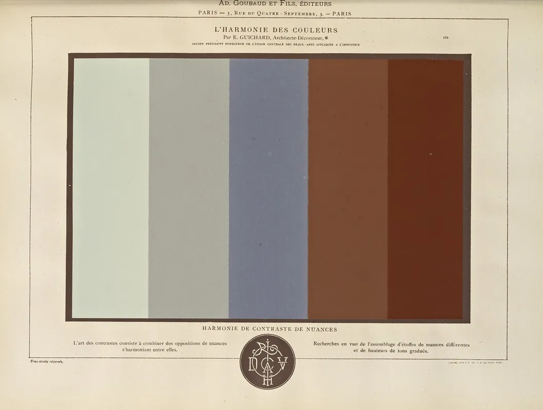 Lharmonie Des Couleurs Pl 062 Wall Art by Édouard Guichard - High-Resolution Digital Print