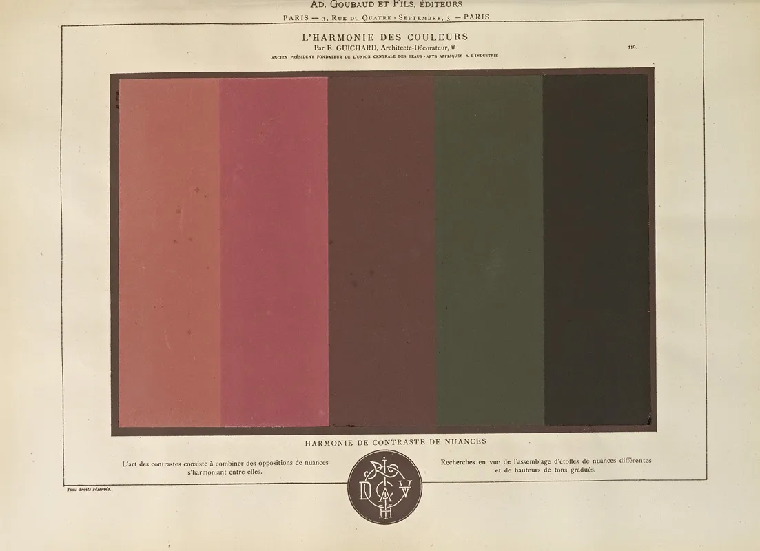 Lharmonie Des Couleurs Pl 063 Wall Art by Édouard Guichard - High-Resolution Digital Print