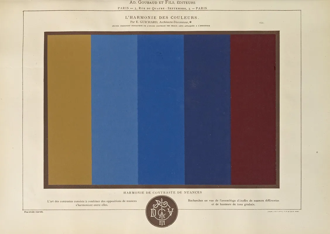 Lharmonie Des Couleurs Pl 065 Wall Art by Édouard Guichard - High-Resolution Digital Print