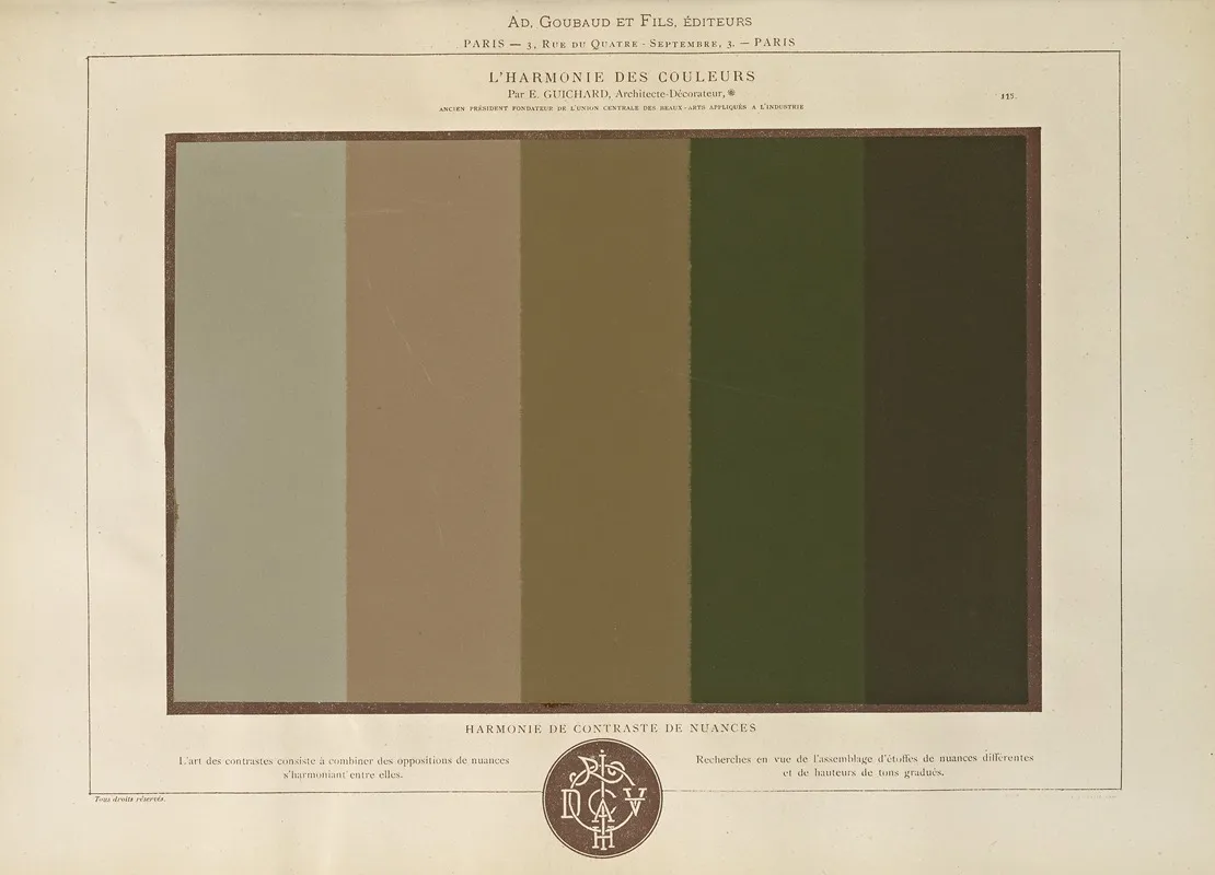 Lharmonie Des Couleurs Pl 067 Wall Art by Édouard Guichard - High-Resolution Digital Print