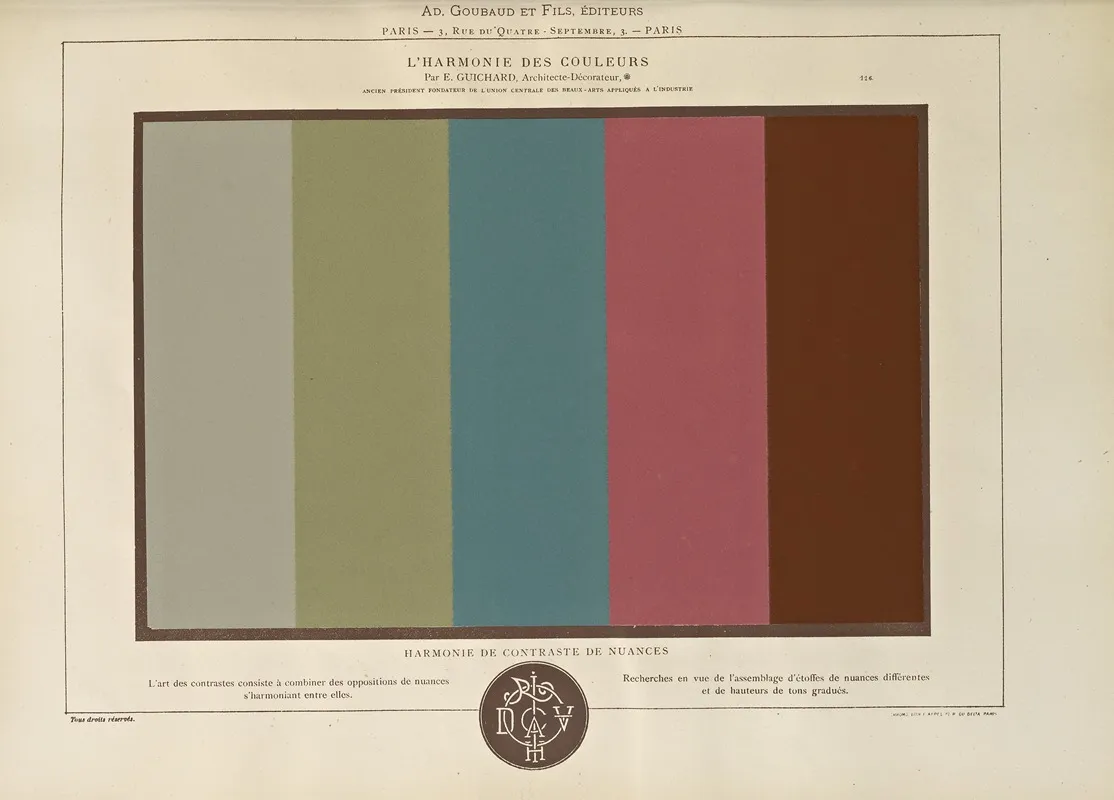 Lharmonie Des Couleurs Pl 068 Wall Art by Édouard Guichard - High-Resolution Digital Print