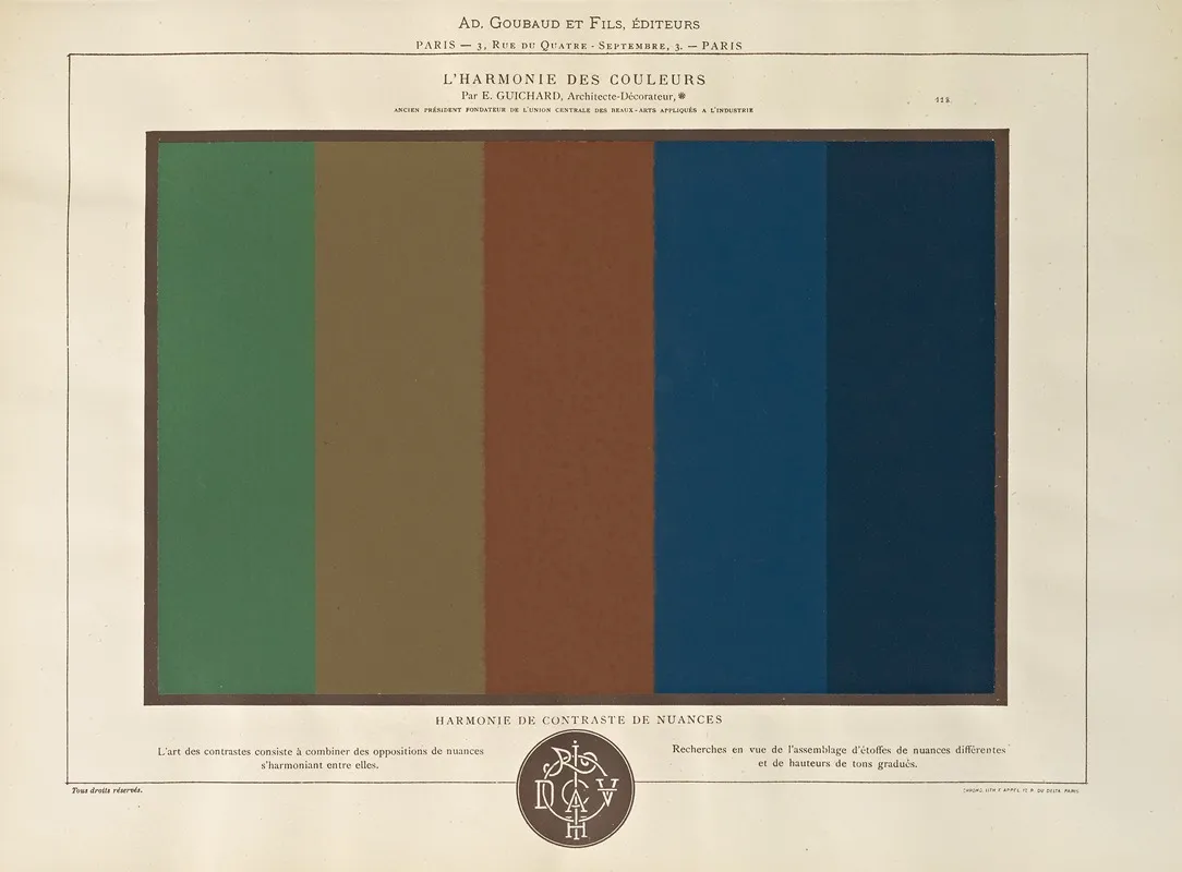 Lharmonie Des Couleurs Pl 070 Wall Art by Édouard Guichard - High-Resolution Digital Print