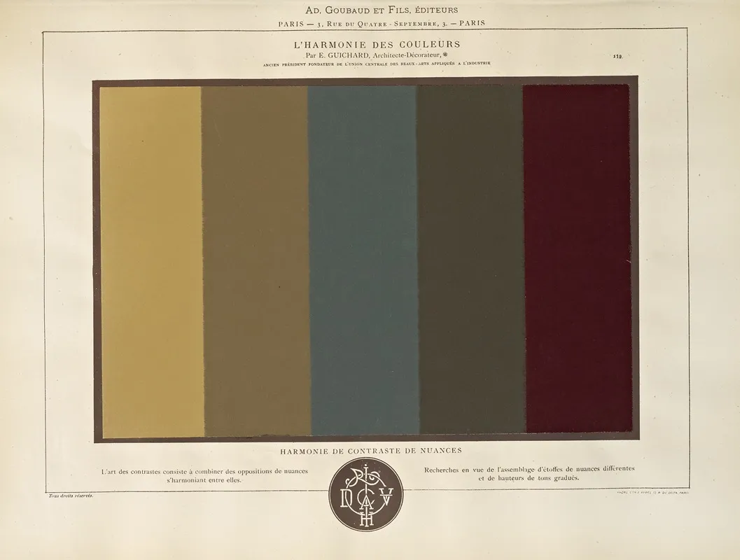 Lharmonie Des Couleurs Pl 071 Wall Art by Édouard Guichard - High-Resolution Digital Print
