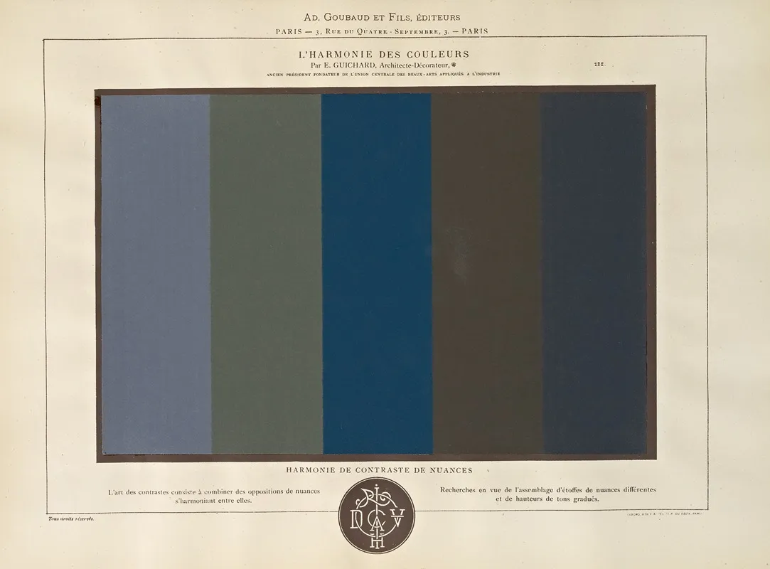 Lharmonie Des Couleurs Pl 073 Wall Art by Édouard Guichard - High-Resolution Digital Print