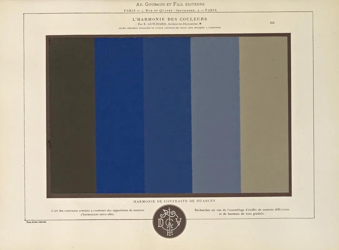 Lharmonie Des Couleurs Pl 076 Wall Art by Édouard Guichard - High-Resolution Digital Print