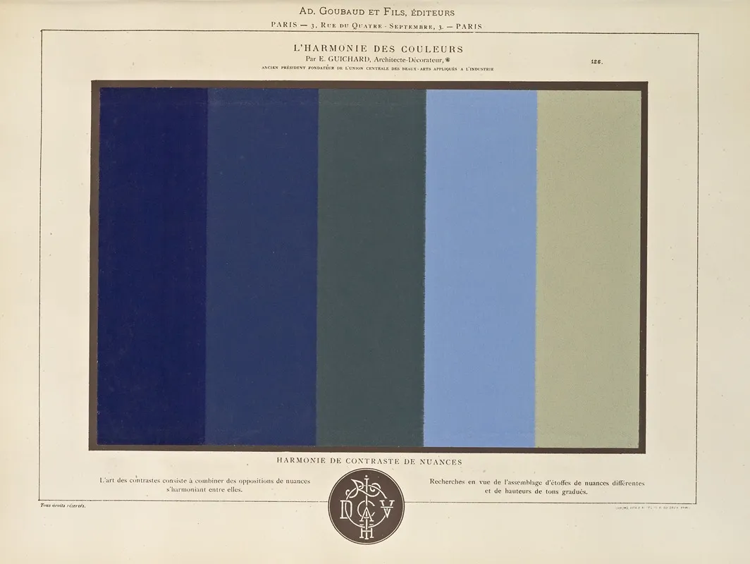 Lharmonie Des Couleurs Pl 077 Wall Art by Édouard Guichard - High-Resolution Digital Print