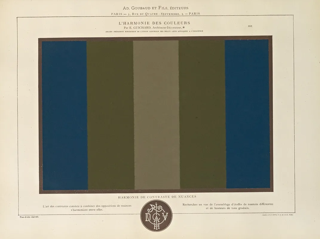 Lharmonie Des Couleurs Pl 078 Wall Art by Édouard Guichard - High-Resolution Digital Print