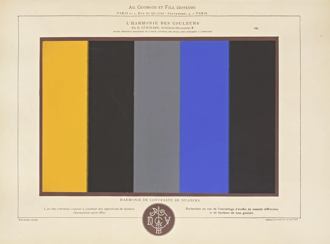 Lharmonie Des Couleurs Pl 079 Wall Art by Édouard Guichard - High-Resolution Digital Print