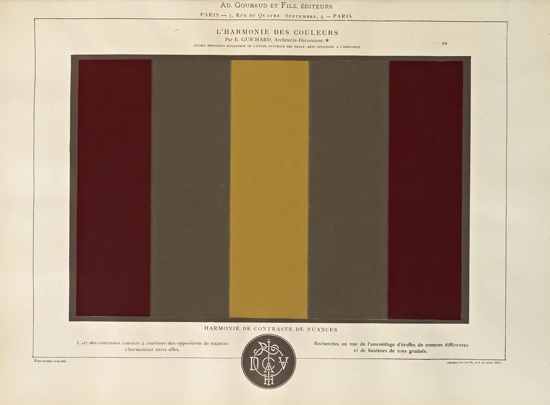 Lharmonie Des Couleurs Pl 083 Wall Art by Édouard Guichard - High-Resolution Digital Print