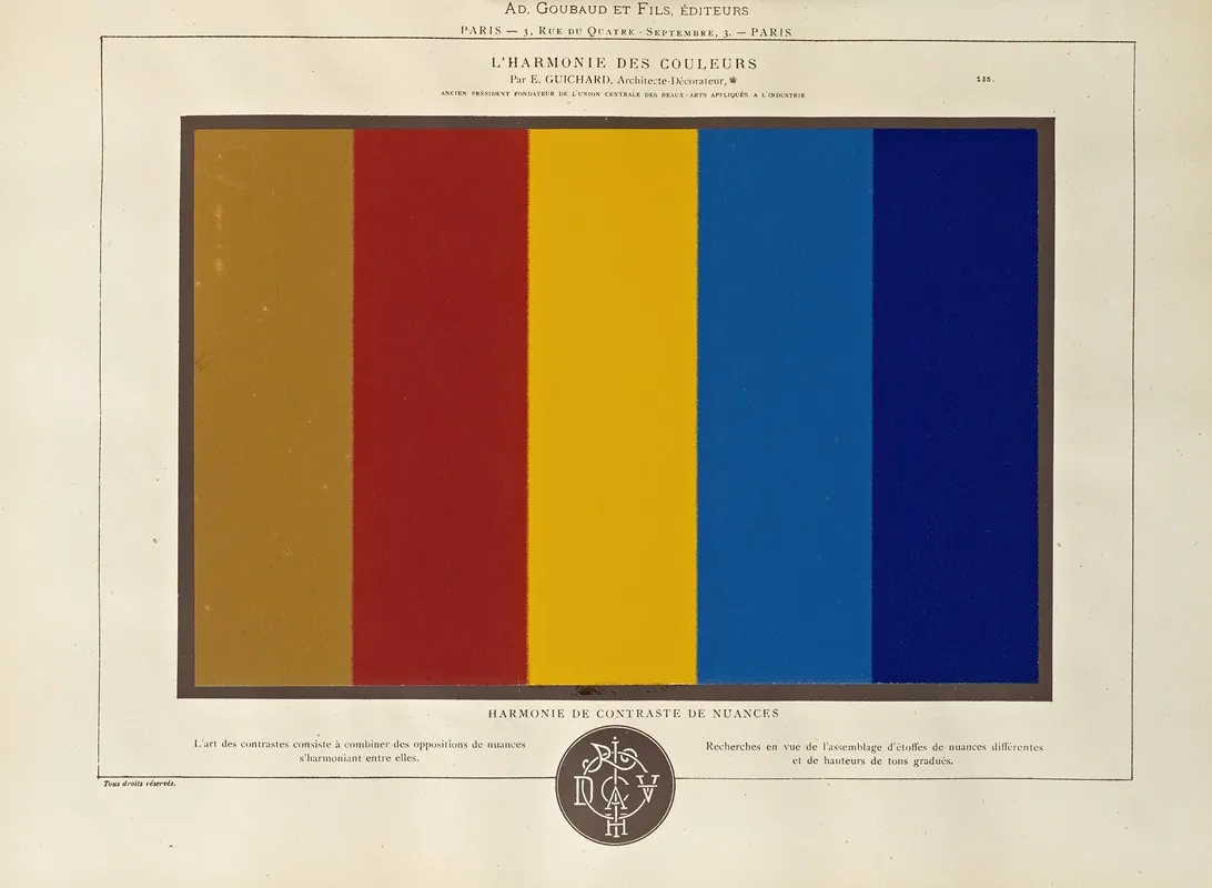 Lharmonie Des Couleurs Pl 084 Wall Art by Édouard Guichard - High-Resolution Digital Print