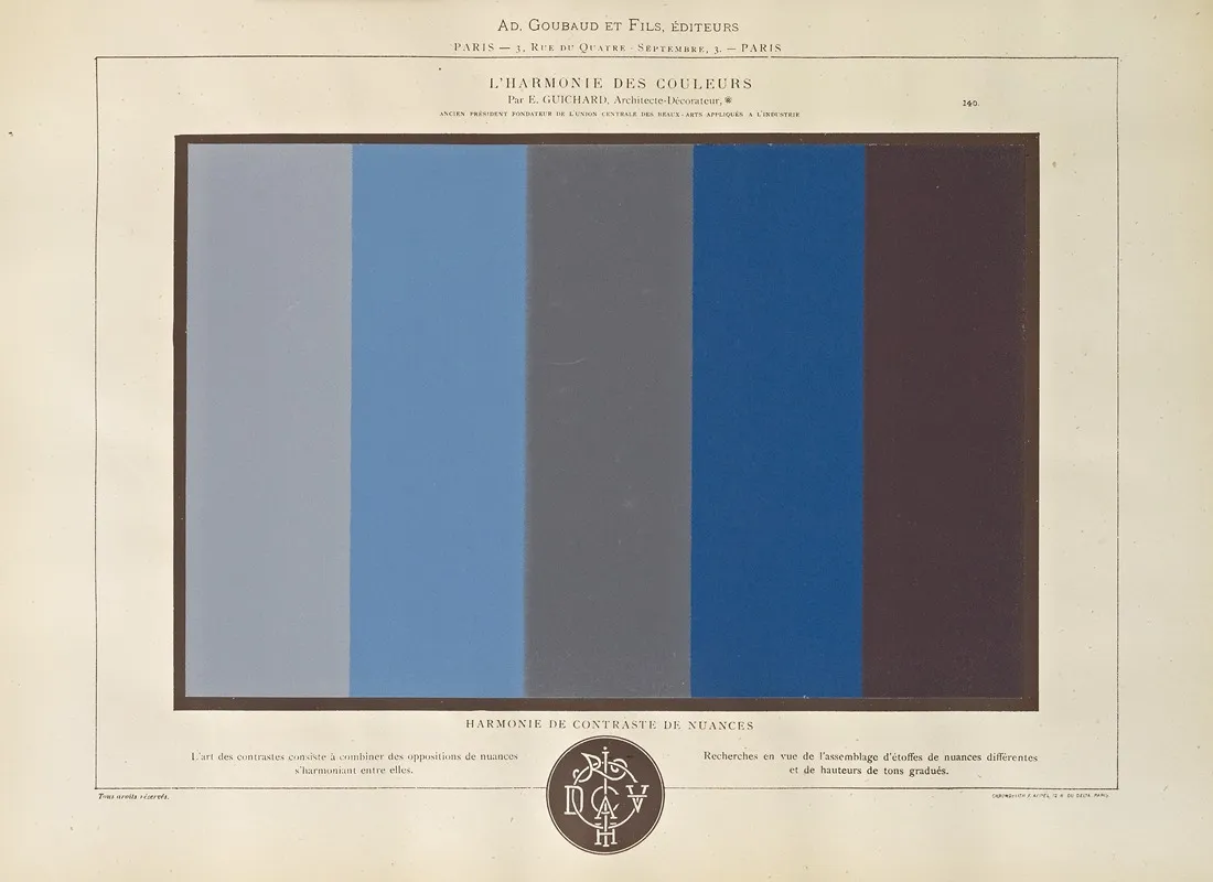 Lharmonie Des Couleurs Pl 088 Wall Art by Édouard Guichard - High-Resolution Digital Print