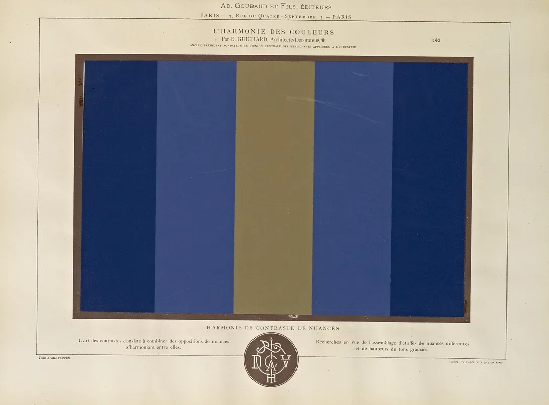 Lharmonie Des Couleurs Pl 090 Wall Art by Édouard Guichard - High-Resolution Digital Print