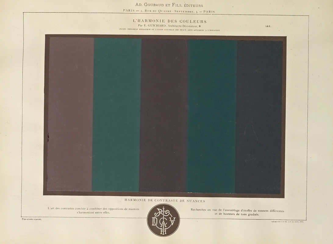 Lharmonie Des Couleurs Pl 092 Wall Art by Édouard Guichard - High-Resolution Digital Print