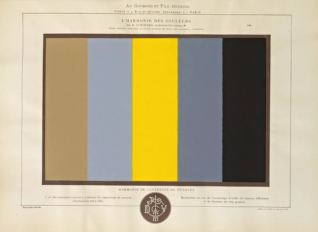 Lharmonie Des Couleurs Pl 094 Wall Art by Édouard Guichard - High-Resolution Digital Print