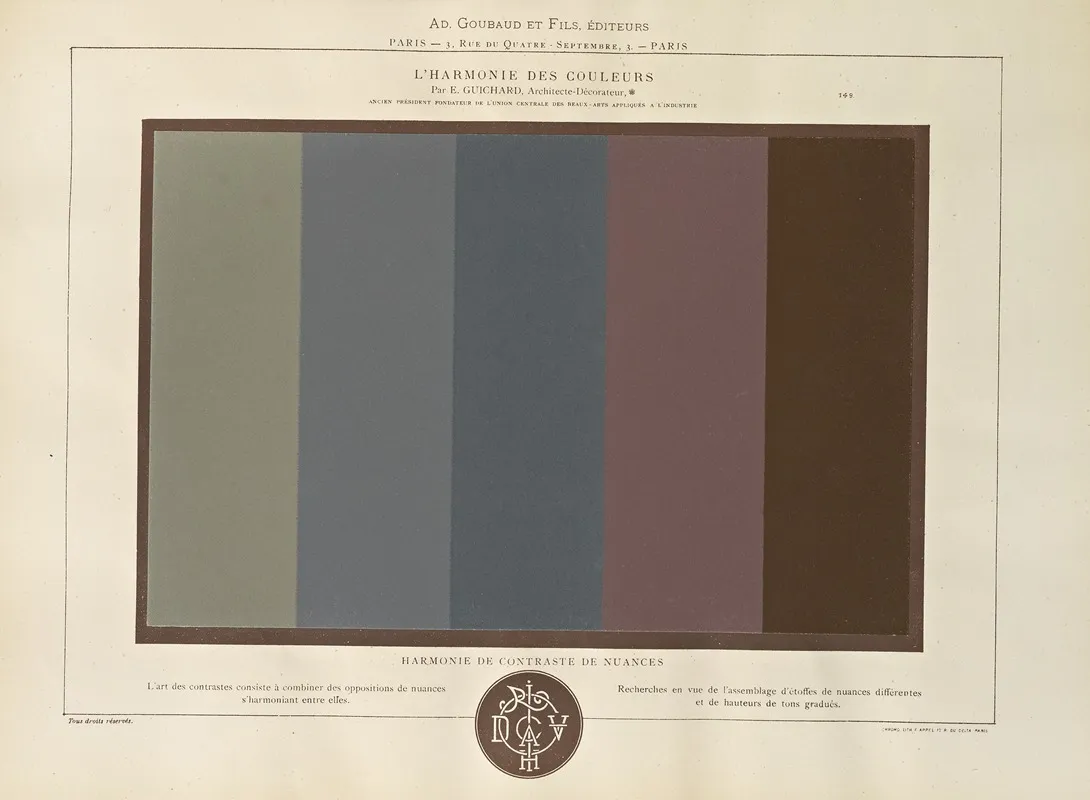 Lharmonie Des Couleurs Pl 097 Wall Art by Édouard Guichard - High-Resolution Digital Print